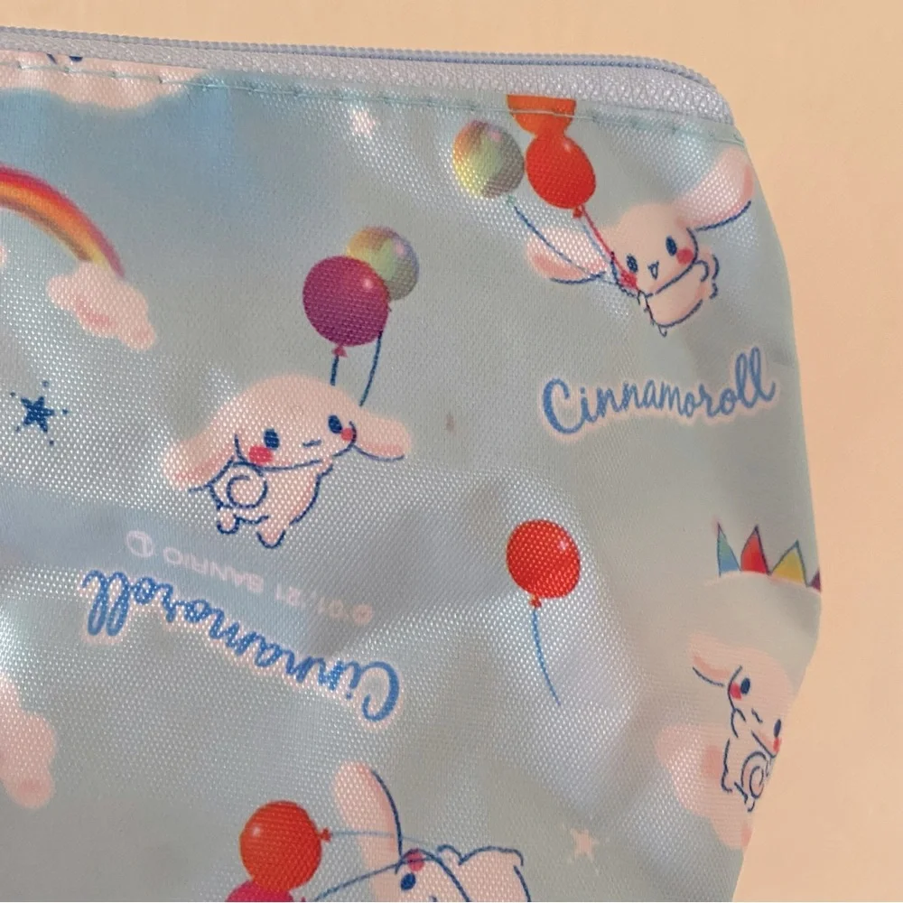 Small Cinnamoroll Print Zipper Pouch Bag